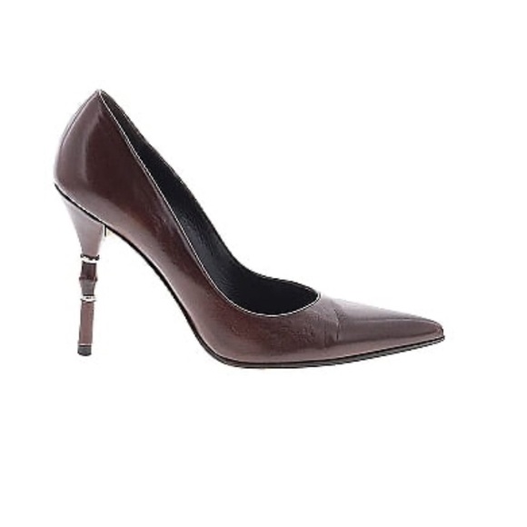 🔥Gucci authentic leather bamboo heel pump. Size 6 - Picture 2 of 10